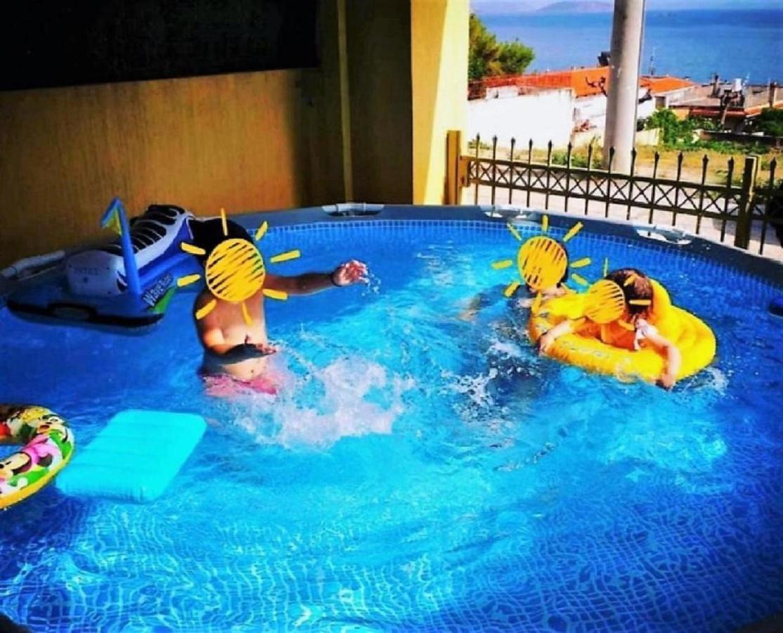 Villa "Eva" - Entire Beachfront Holiday Home - 4S Agia Marina  Zewnętrze zdjęcie